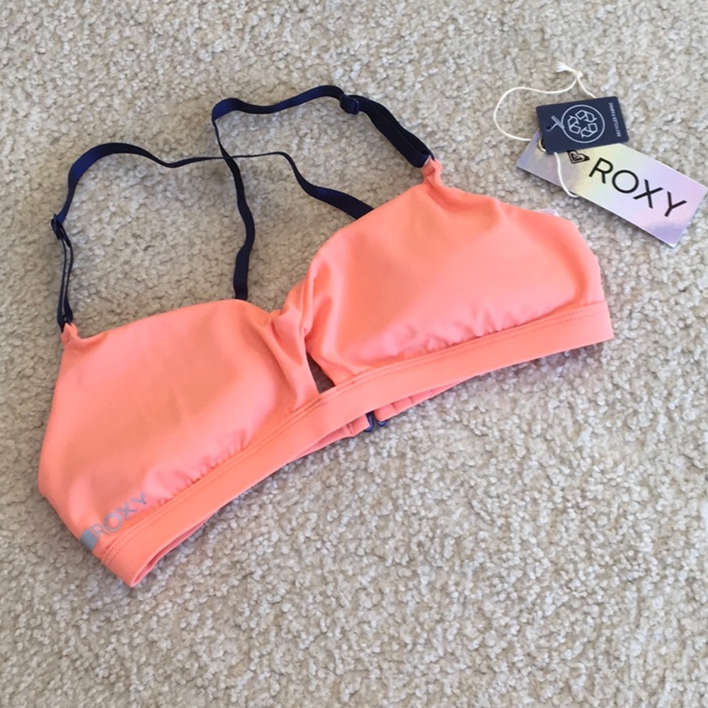 3/$50 ROXY/MANGO & NAVY STRAPS BIKINI TOP/NWT
